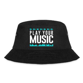 Spiel deine Musik, Play your Music - Bucket Hat - Schwarz - Vorne - Lela (165cm)