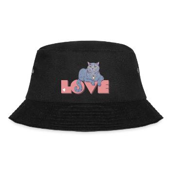 Britische Kurzhaarkatze - Love BKH - Bucket Hat - Schwarz - Vorne - Lela (165cm)