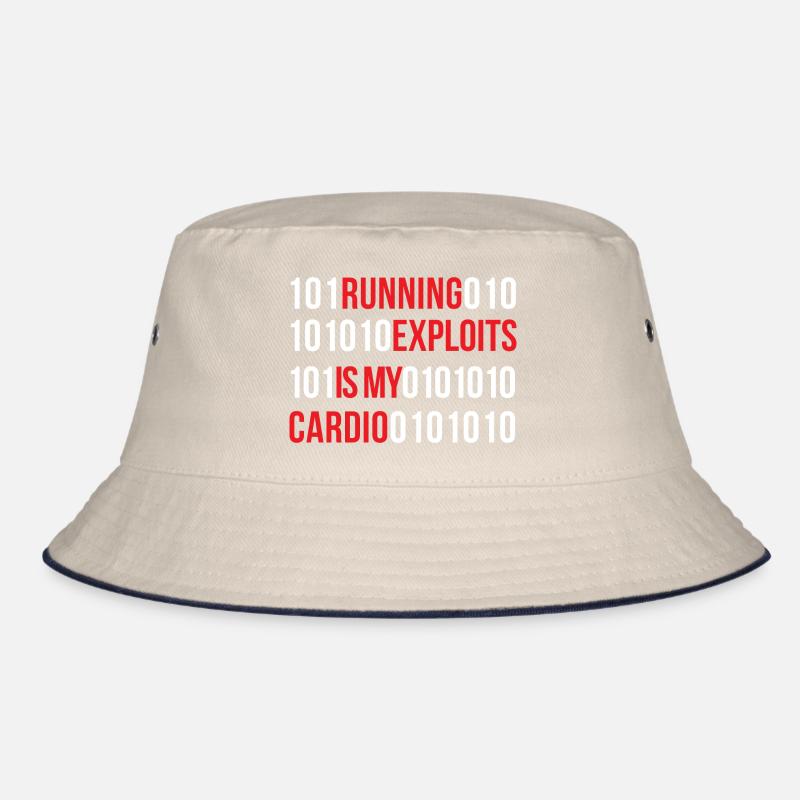 running exploits is my cardio design Bucket Hat