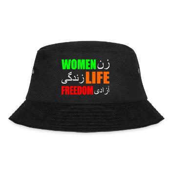 Women life freedom - Bucket Hat - black - Front - Lela (165cm)
