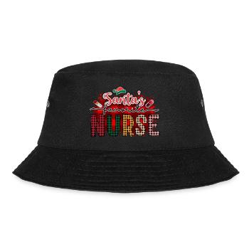 Santa's Favorite Nurse Nursing - Bucket Hat - Schwarz - Vorne - Lela (165cm)