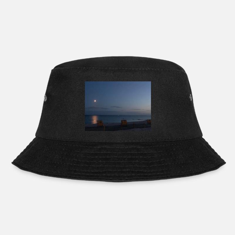 ostsee in der nacht - Bucket Hat - Schwarz
