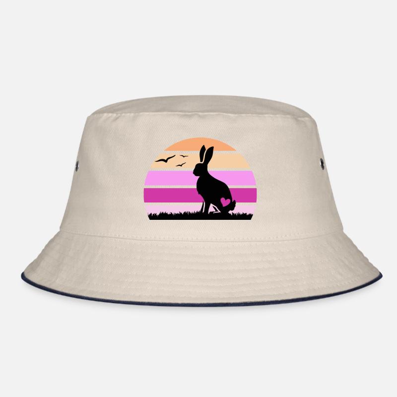Rabbit "happy knocker hops" rabbit ear Bucket Hat