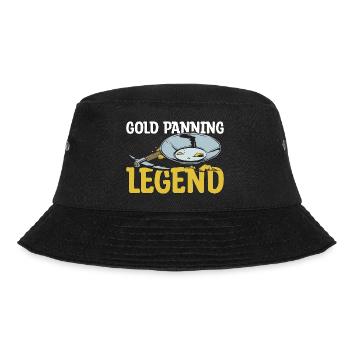 Gold Panning Legend Gift - Bucket Hat - black - Front - Lela (165cm)