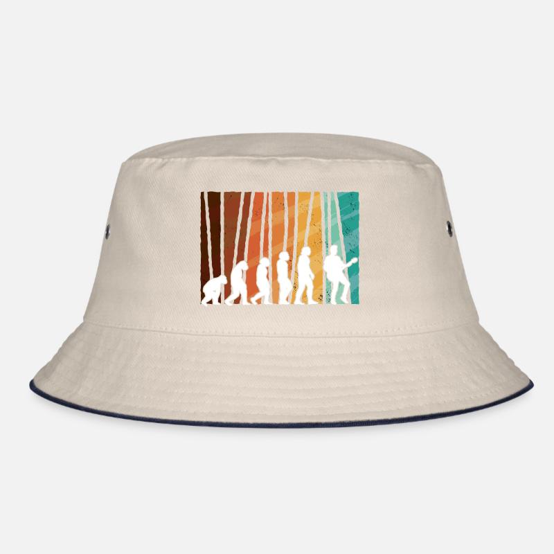 Human Evolution Guitar Band Retro Vintage Bucket Hat