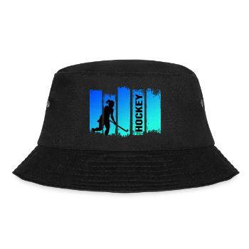 Feldhockey Hockey-girl Hockeyqueen Hockeysport - Bucket Hat - Schwarz - Vorne - Lela (165cm)