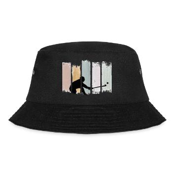 hockey fan field hockey hockey art hockey player - Bucket Hat - black - Front - Lela (165cm)
