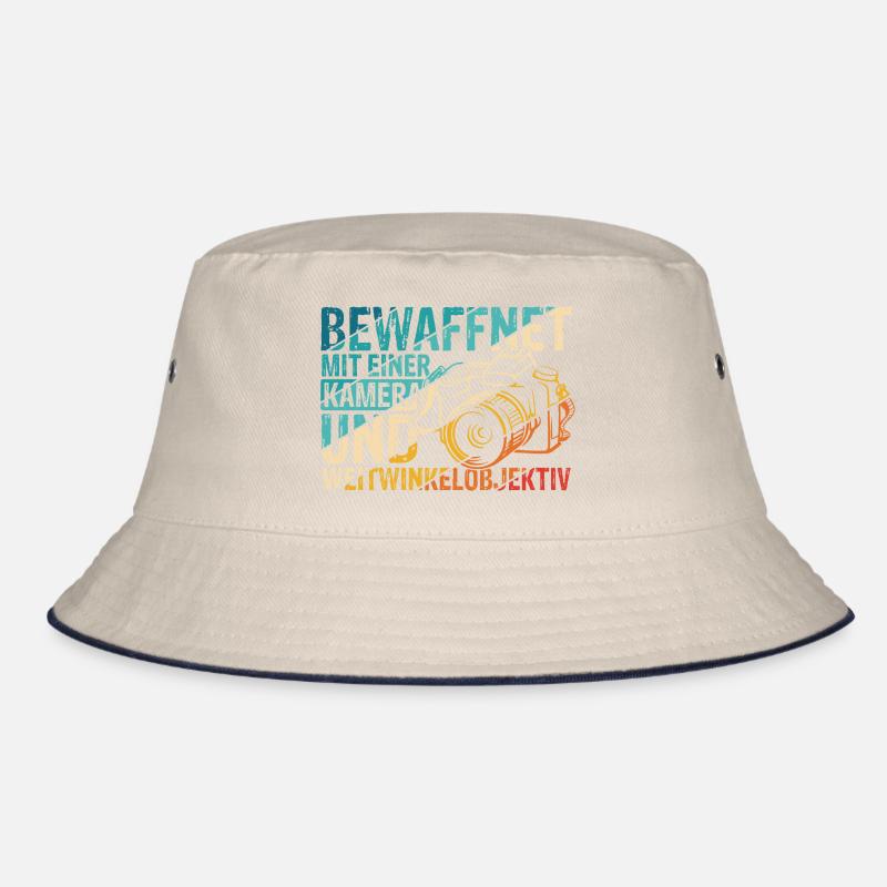 Bewaffnet mit einer KAMERA und WEITWINKELOBJEKTIV Bucket Hat
