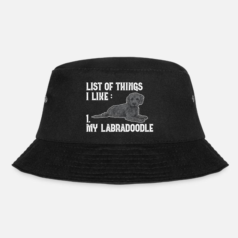 Labradoodle Hund - Bucket Hat - Schwarz