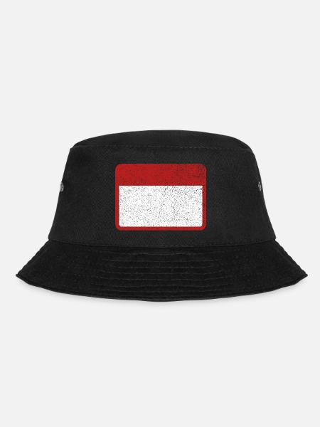 Schild Namensschild Blechschild Warnung Achtung - Bucket Hat - Schwarz