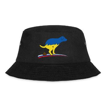 UKRAINE "Hero of Ukraine" slava ukraini ukrainian - Bucket Hat - black - Front - Lela (165cm)