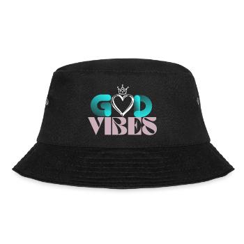 GodVibes - Bucket Hat - Schwarz - Vorne - Lela (165cm)