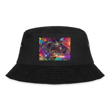 Psychedelic music - Bucket Hat - black - Front - Lela (165cm)