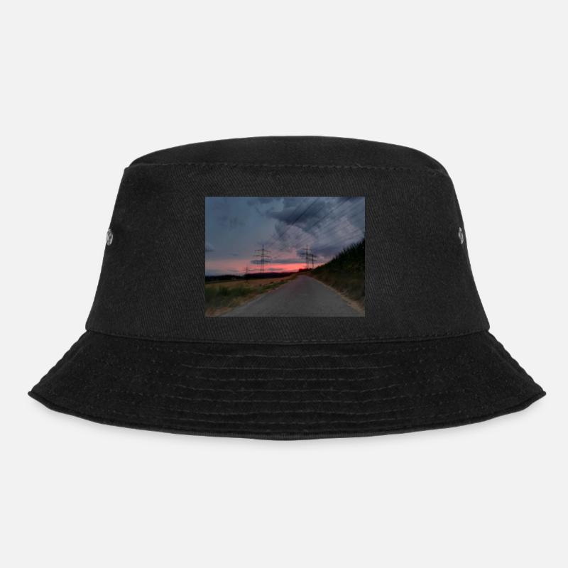 Abendsonne - Bucket Hat - Schwarz