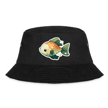 Carp for children - Bucket Hat - black - Front - Lela (165cm)