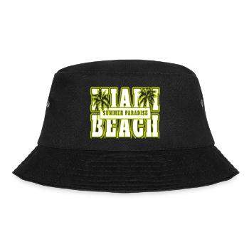 neon anime retro vintage cool pink nge - Bucket Hat - black - Front - Lela (165cm)