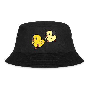 Duck Chase! - Bucket Hat - black - Front - Lela (165cm)
