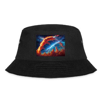 blue red sky - Bucket Hat - Schwarz - Vorne - Lela (165cm)