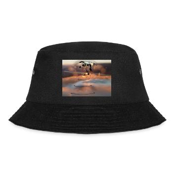 Tear Drop Future World Digital Art Fashion Design - Bucket Hat - black - Front - Lela (165cm)