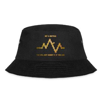 Get a Bicycle - Bucket Hat - black - Front - Lela (165cm)