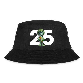 230505 Markus Shirts Brokkoli V1 3 2 - Bucket Hat - Schwarz - Vorne - Lela (165cm)