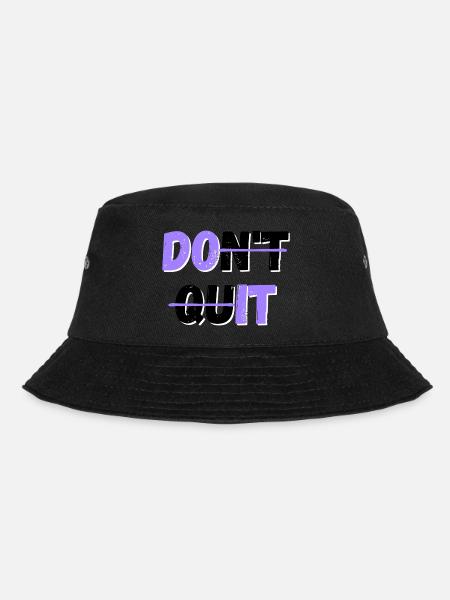 Gib nicht auf! / Tu es - Bucket Hat - Schwarz