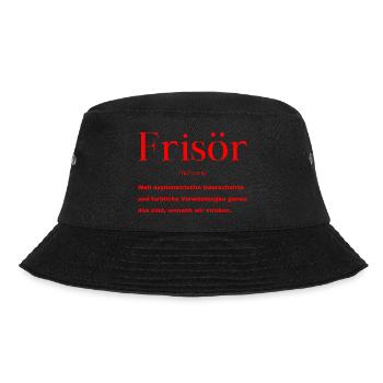 Frisör Definition - Bucket Hat - Schwarz - Vorne - Lela (165cm)