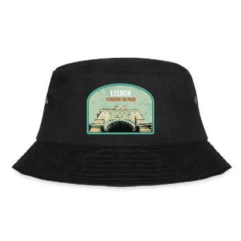 Lissabon Gate Augusta Street Badge, Portugal - Bucket Hat - Schwarz - Vorne - Lela (165cm)