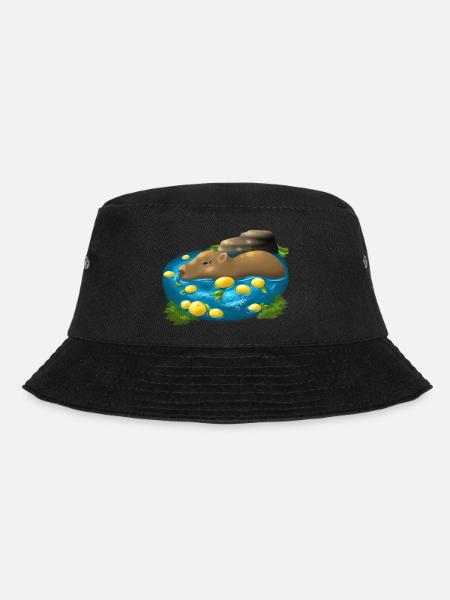 Capybara - Bucket Hat - Schwarz