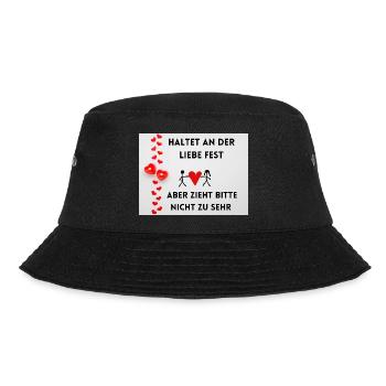 Der Liebeszieher - Bucket Hat - Schwarz - Vorne - Lela (165cm)