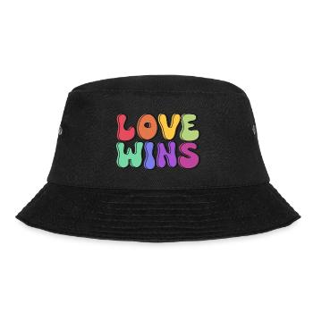 Love Wins - Bucket Hat - Schwarz - Vorne - Lela (165cm)