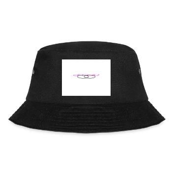 Streetwear Y2K Design Logo - Bucket Hat - Schwarz - Vorne - Lela (165cm)