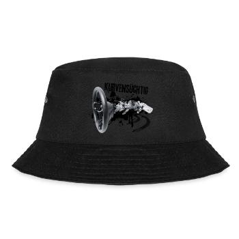 Kurvensüchtig: Kurven = Adrenalin! - Bucket Hat - Schwarz - Vorne - Lela (165cm)