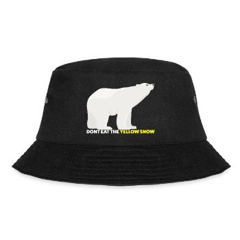 Polar Bear - Don't eat the Yellow Snow - Bucket Hat - black - Front - Lela (165cm)