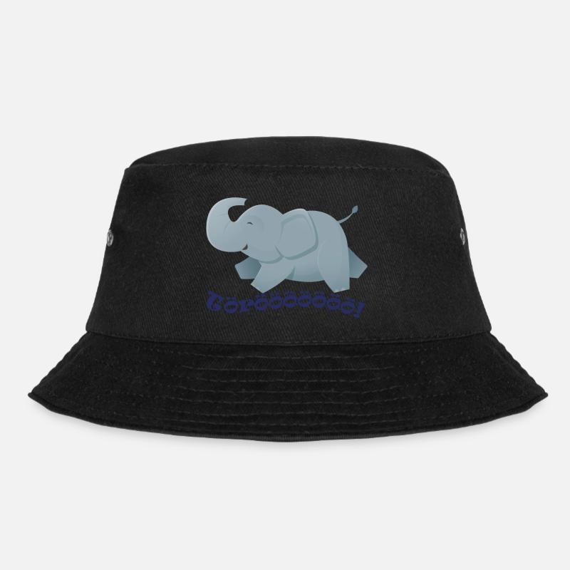 Wildtiere - Bucket Hat - Schwarz