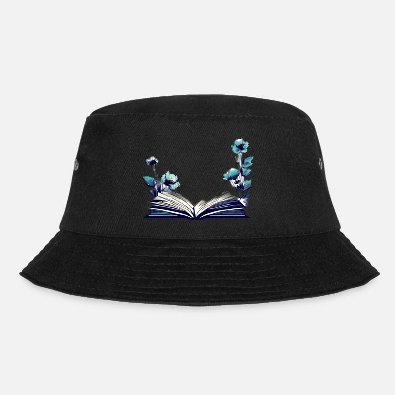 Buch Geschenk Buchliebhaber Lesen Bücher Leser - Bucket Hat - Schwarz