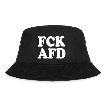 Fck afd - Bucket Hat - Schwarz - Vorne - Lela (165cm)