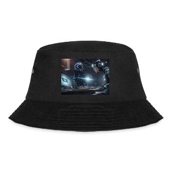 Synthesis of the future of technology - Bucket Hat - black - Front - Lela (165cm)