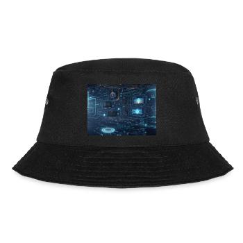 Synthesis of the future of technology - Bucket Hat - black - Front - Lela (165cm)