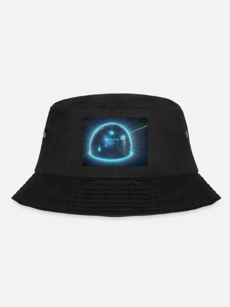 Synthese der Technologie-Zukunft - Bucket Hat - Schwarz