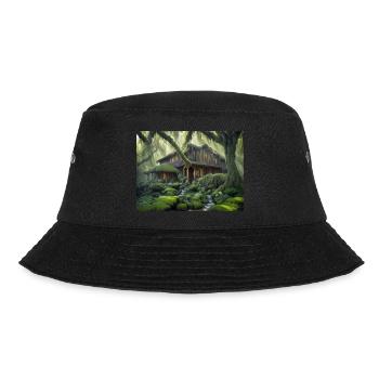magical house in the woods - Bucket Hat - black - Front - Lela (165cm)