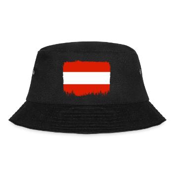 Austria Flag Austria Austrian Flag AT - Bucket Hat - black - Front - Lela (165cm)