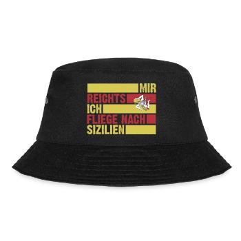 Sizilianer Sizilianisch Sizilien - Bucket Hat - Schwarz - Vorne - Lela (165cm)