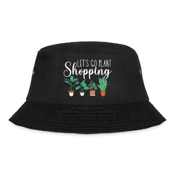 Lets Go Plant Shopping - Clay Pot Plants Gardening - Bucket Hat - black - Front - Lela (165cm)