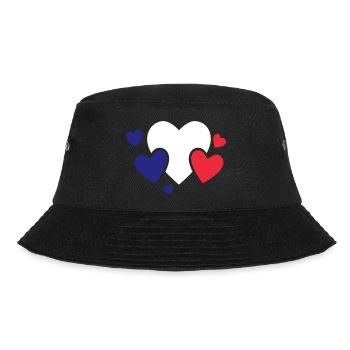 Drapeau de la France Look en détresse Drapeau français - Bob - noir - Devant - Lela (165cm)