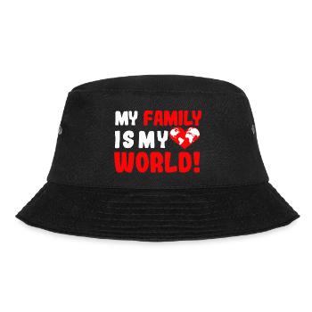 My Family is my world - Bucket Hat - black - Front - Lela (165cm)
