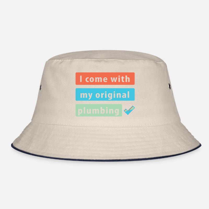 PLUMBING Joke Design Bucket Hat