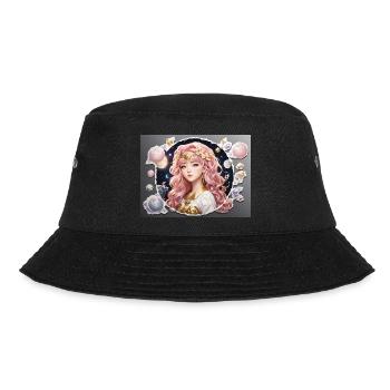 red hair girl - Bucket Hat - black - Front - Lela (165cm)