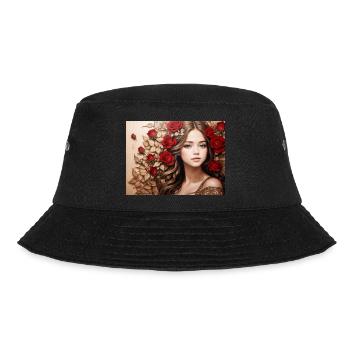 fille à la rose rouge - Bob - noir - Devant - Lela (165cm)