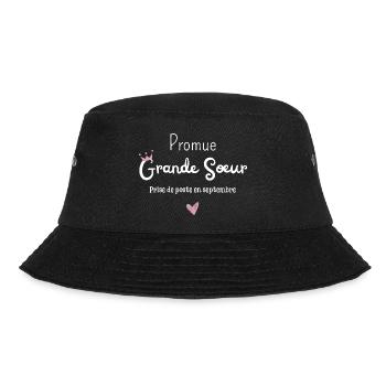 Promue grande soeur en septembre-annonce grossesse - Bob - noir - Devant - Lela (165cm)